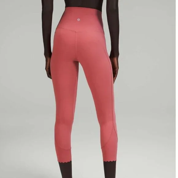 Lululemon Align Scalloped Hem High-Rise Crop 23" Brier Rose - Picture 6 of 6